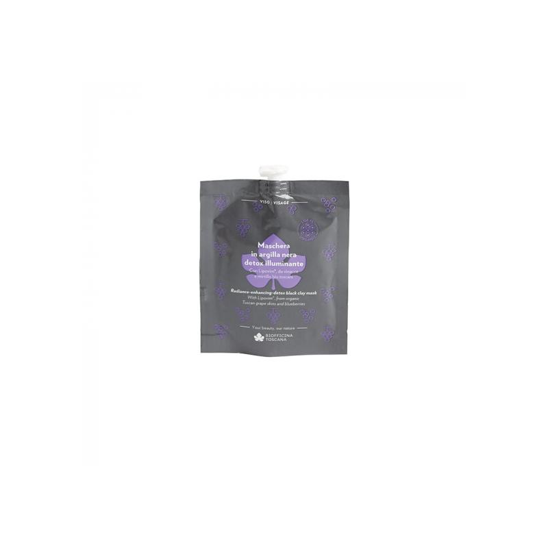 Maschera in argilla nera detox illuminante 30 gr - Biofficina Toscana