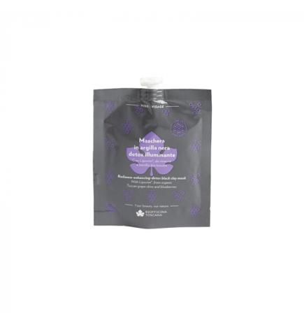 Maschera in argilla nera detox illuminante 30 gr - Biofficina Toscana