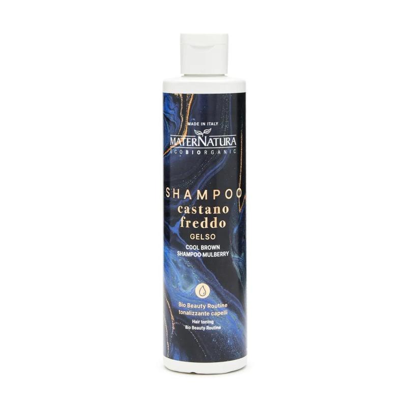 Shampoo castano freddo gelso 250 ml - Maternatura